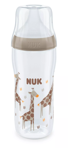 NUK Perfect Match Шише РР 360мл. със силиконов биберон U, 6+мес. Жираф