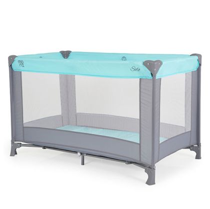 Moni Детска кошара SOLO 1 ниво Мента (60х120см)