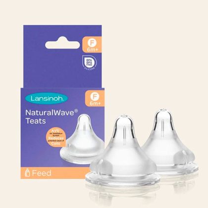Lansinoh Биберон за хранене NaturalWave 6м+ 2 броя m-75920