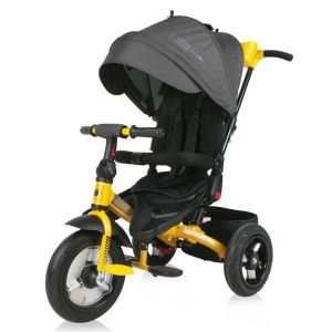 Lorelli Детска триколка JAGUAR с въздушни гуми Black & Yellow
