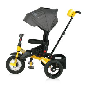 Lorelli Детска триколка JAGUAR с въздушни гуми Black & Yellow