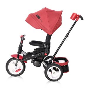 Lorelli Детска триколка JAGUAR с въздушни гуми Red & Black Luxe
