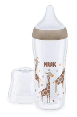 NUK Perfect Match Шише РР 360мл. със силиконов биберон U, 6+мес. Жираф